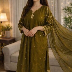 party wear silk georgette