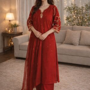 party wear silk georgette